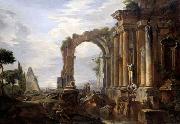 Capriccio of Classical Ruins Giovanni Paolo Pannini